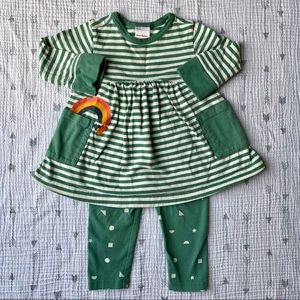 Baby pocket dress and legging set Hanna Andersson